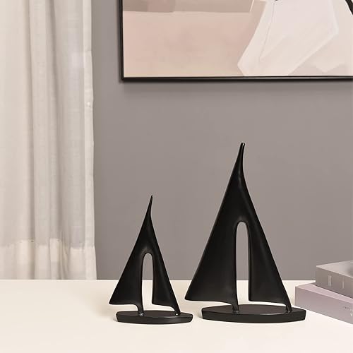 Miniatura 7 de Esculturas modernas para decoración del hogar, adorno de decoración de velero, decoración de estatua de barco, esculturas artísticas y estatuas