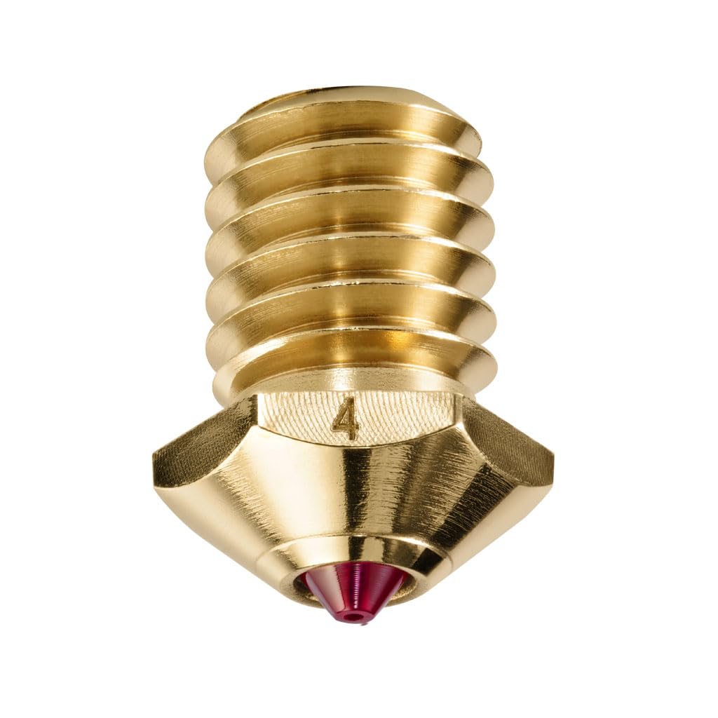 DUROZZLE Ruby Nozzle 0.4mm for Bambu Lab P1P / P1S / X1 / X1C 3D Printer Upgrade TZ2.0 Hotend, Hardened & Abrasion Resistant