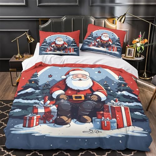 Parure de lit microfibre 3D avec fermeture éclair pour adulte et enfant