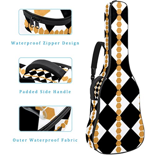 Housse de protection rembourrée pour guitare acoustique et classique Motif hibou sauvage, Multicolore 10., 42.9×16.9×4.7… - Les Beatles, Paul McCartney, John Lennon, RIngo Starr, George Harrison Housse de protection rembourrée pour guitare acoustique et classique Motif hibou sauvage, Multicolore 10., 42.9x16.9x4.7… – Image 5