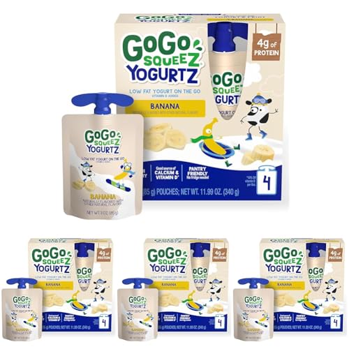 GoGo SqueeZ Banana Yogurt Pouches