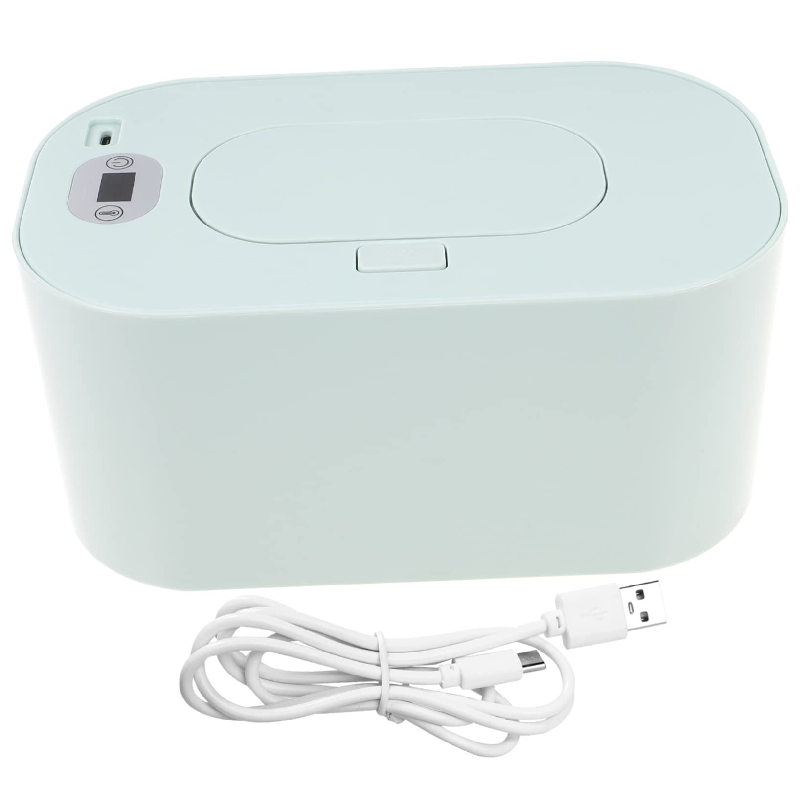 ABOOFAN Calentador de Toallitas Húmedas Color Verde Portátil para Bebés y Material Abs Función de Temperatura Ajustable para Uso en Casa y Coche