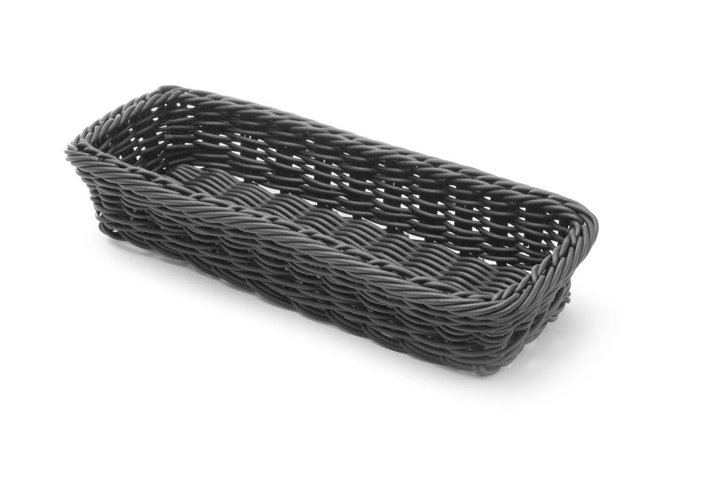 HENDI Koszyk na sztućce czarny 270x100x45 mm
