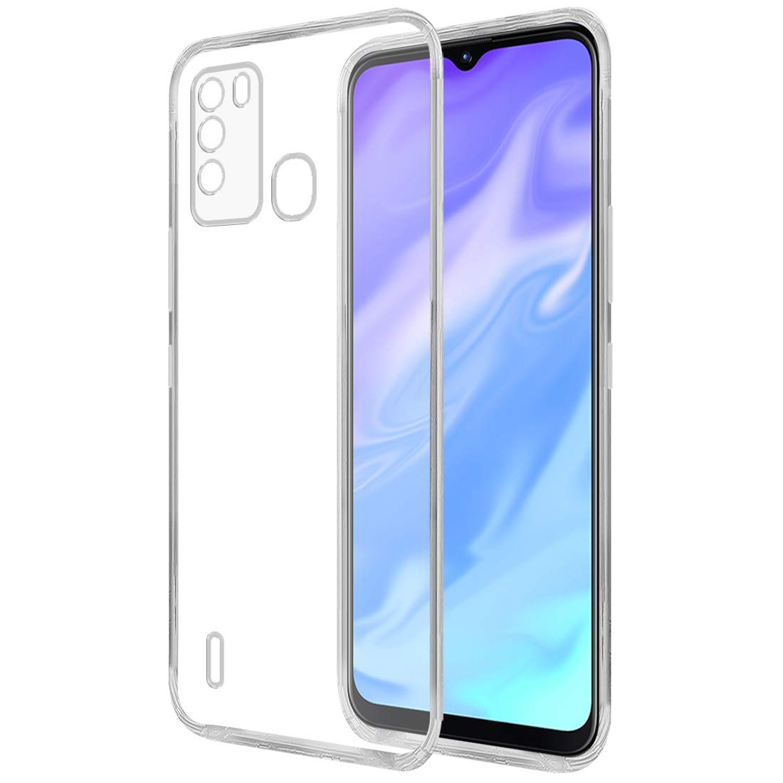 Amazon Brand - Solimo Mobile Cover for Itel Vision 1 Pro (Soft & Shockproof Back Case with inbuilt Cushioned Edges), Transparent (B08W4KYM1T) Amazon Price History, Amazon Price Tracker