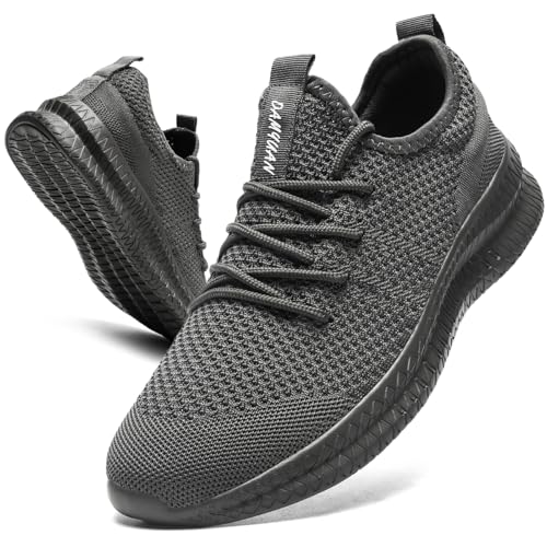 Image of Men Non-Slip Work Shoes Tennis Gym Sneakers Breathable Slip Resistant Lightweight and Comfortable for All-Day Wear Sports and Walking