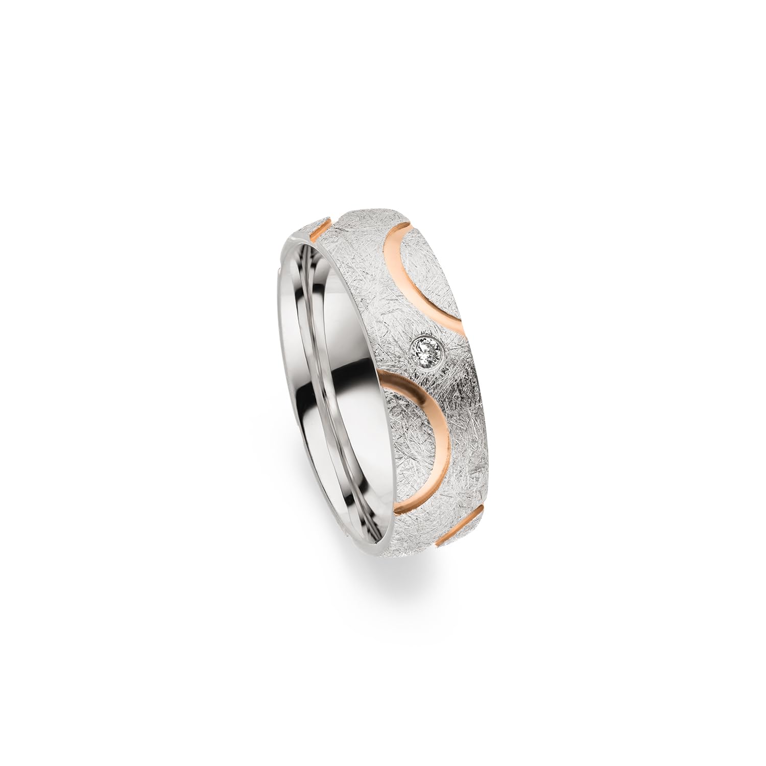 Kolibri Rings Eheringe Rot Vergoldet Verlobungsringe Silber 925 Zirkonia Stein Set - Gratis Gravur und Etui