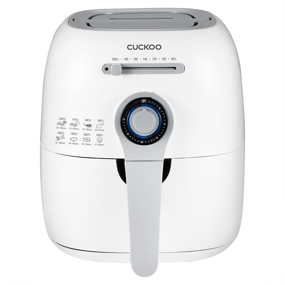Click to enlarge CUCKOO Air Fryer 4.7 Litre | 1400 Watt For Kitchen | Korean Brand | Healthy Oil free Cooking, Baking & Roasting | Non Stick Coated Casket - 2 Years Warranty | Adjustable Time & Temprature Control