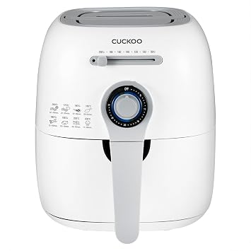 CUCKOO Air Fryer 4.7 Litre | 1400 Watt For Kitchen | Korean Brand | Healthy Oil free Cooking, Baking & Roasting | Non Stick Coated Casket - 2 Years Warranty | Adjustable Time & Temprature Control