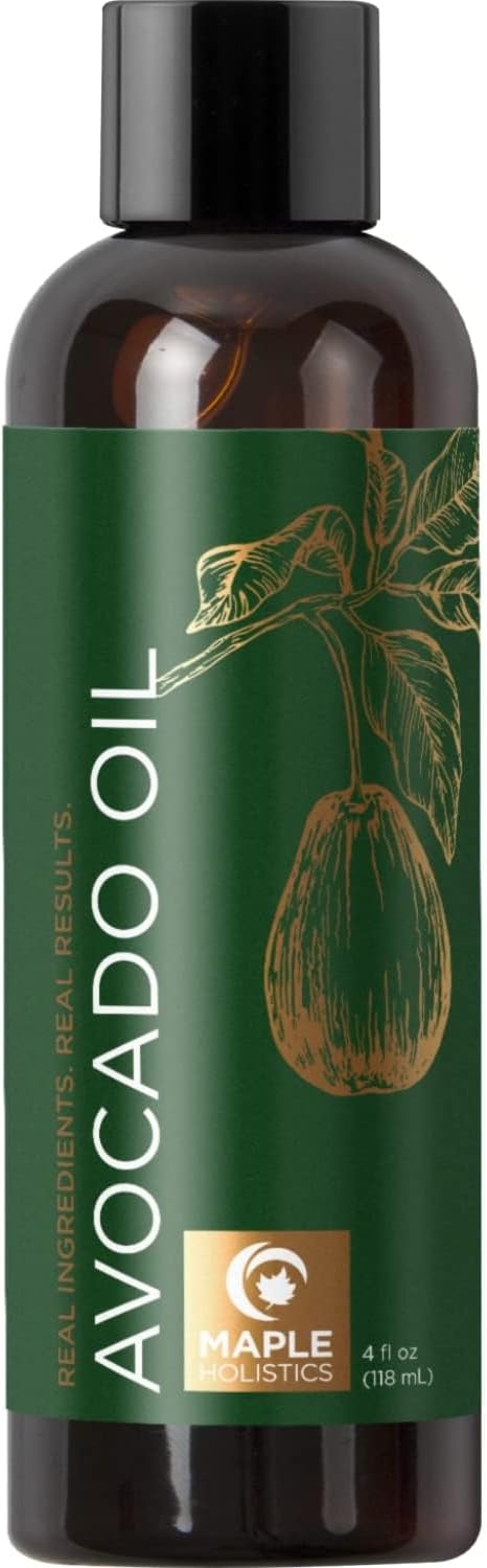 Pure Avocado Oil Natural Moisturizer for Face and Body Anti Aging Skin Care and Hair Care Treatment for Dry Skin and Dull Hair with Nourishing Fatty Acids for Soft Supple Skin and Thick Glossy Hair