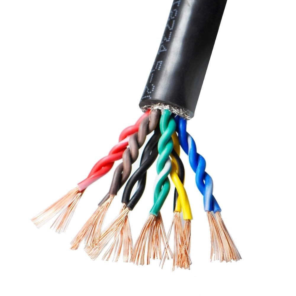 Cable apantallado, Cable de par trenzado 5m 2-16 núcleos 1mm² RVSP alambre cobre aislamiento PVC(16 core x 1mm²)
