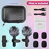 2 Pack Wireless Lavalier Microphone for iPhone/iPad - Wireless Phone Microphone for Video Recording, Plug-Play Clear Sound Quality Clip On Lapel Mic Lav Tiny Mic for Interview/TikTok/YouTube/Vlog #5