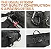 Fitdom Tactical Inspired Large Fanny Pack For Men. Perfect Techwear Accessories EDC Bag For Men. Multi-Functional Waist Pack