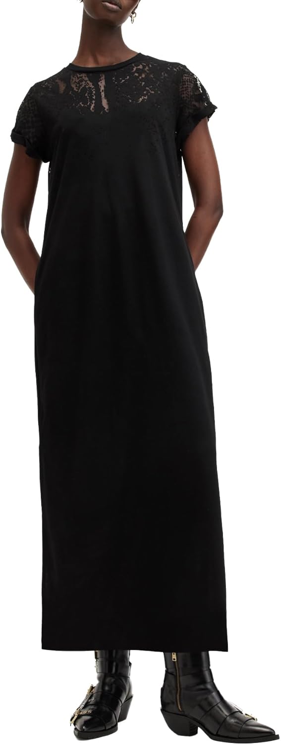 AllSaints Women's Dresses Anna SNK Maxi Dress Black UK 12/US 8 - Image 5