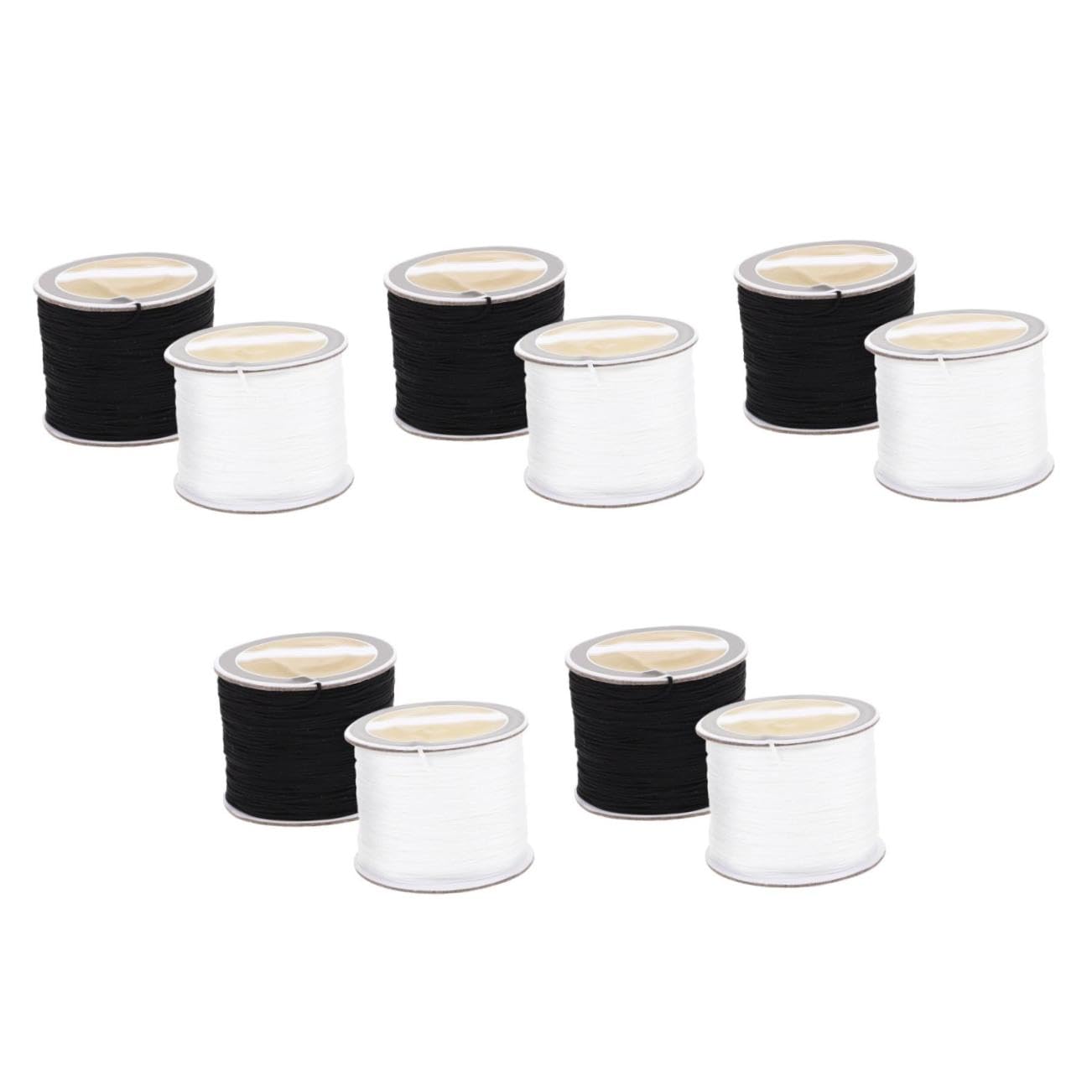 EXCEART 10rotoli Corda Intrecciata Per Braccialetti e Collane Chinlon Da Materiale Skin-friendly Per Creazioni Fai Te