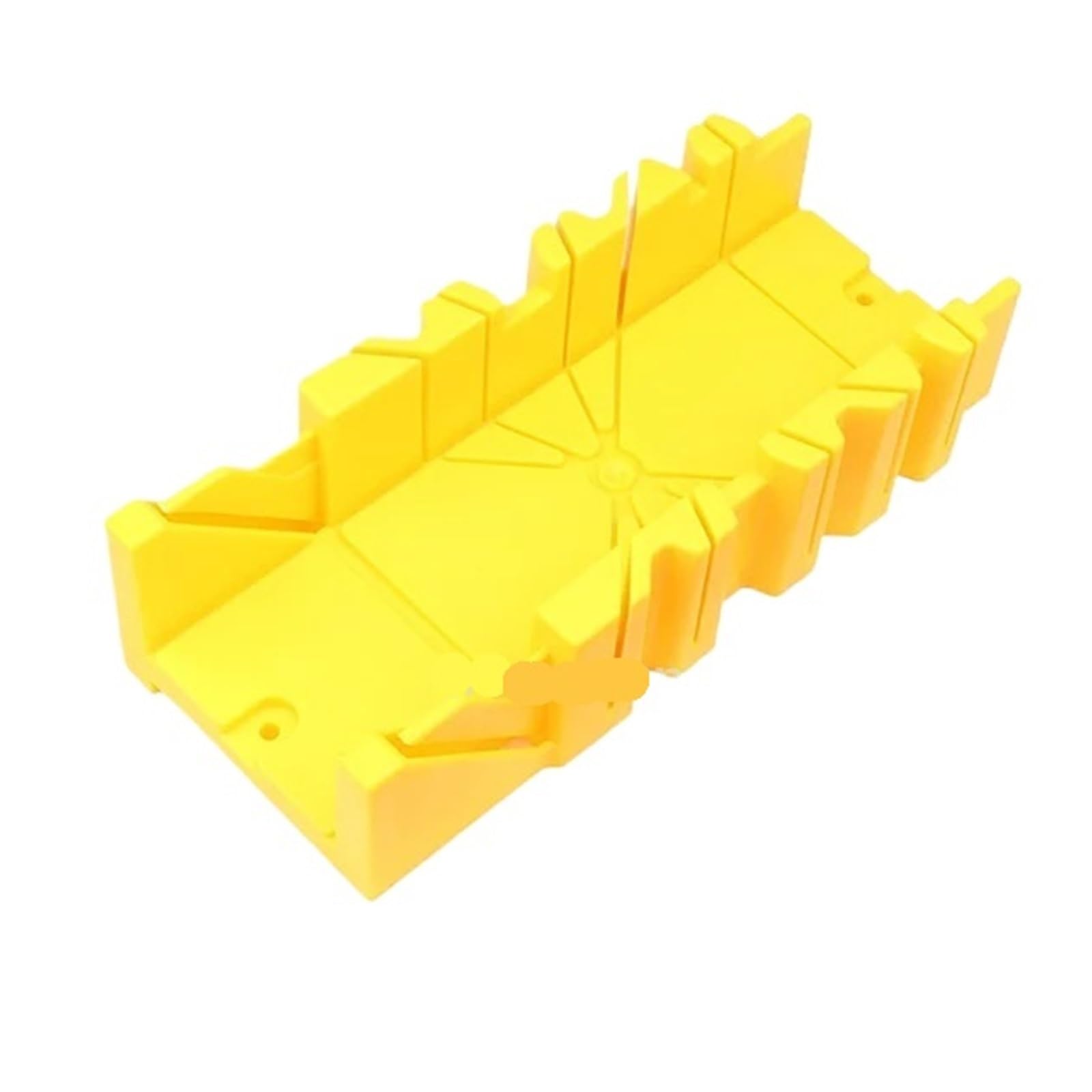 Dhyuacn Yellow Mitre Saw Box 1Pc 45/90 Degree Wood Cutting Clamping Miter Saw Box Woodworking Angle For Carpenter Gypsum Oblique Tool(Yellow)
