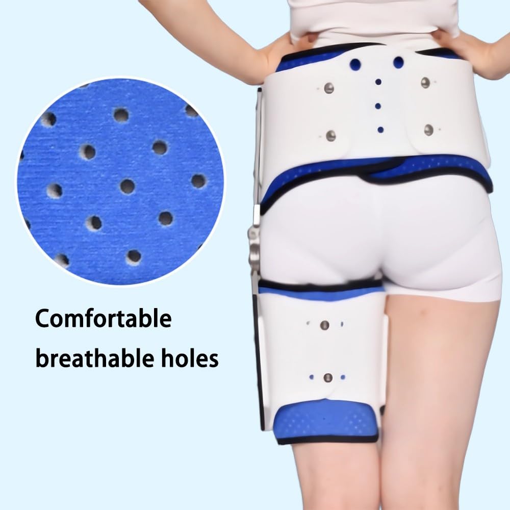 HEARSO Fascia di Supporto per Anca,Coscia e inguine tutore per ortesi stabilizzatore dell'Anca Compressione Regolabile Sollievo dal Dolore Nervo sciatico e sindrome piriforme