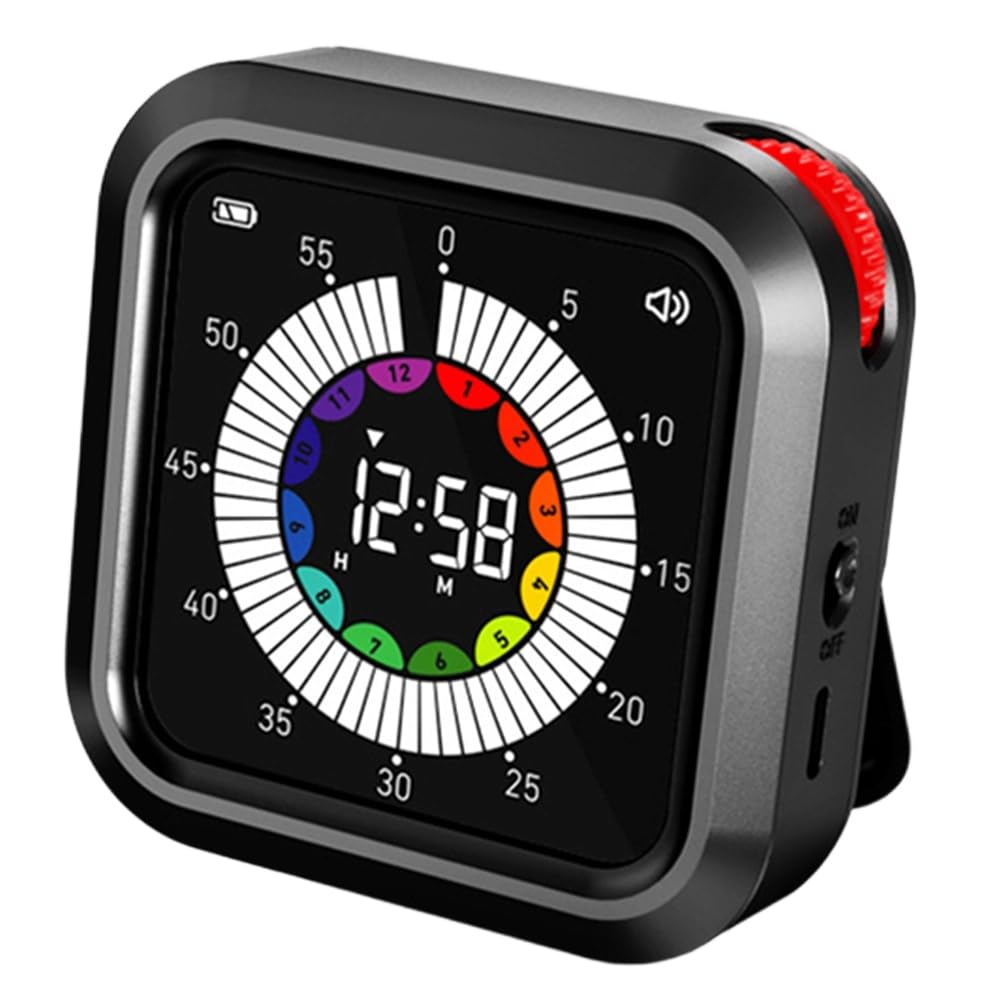 IJSDNVJNDX Self-Discipline Visual Timer New for Student Learning Time Management, Kitchen Baking Fitness Timer B