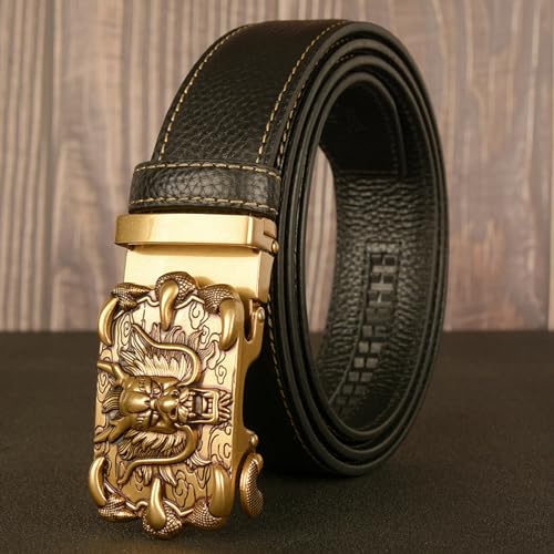 Ceinture cuir réglable sans trou pour éliminer les douleurs de taille - 4
