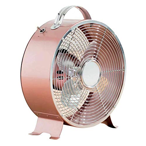 Fine Elements 8" Copper Effect Clock Fan - COL1292