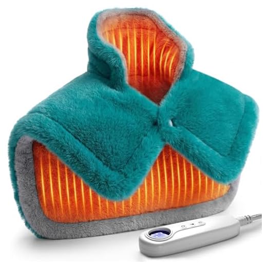 IZZUBIZ Almofada de aquecimento para o Dia dos Pais para alívio da dor no pescoço, ombro e costas, almofada elétrica para cãibras, pernas e pés, presentes para o dia das mães, Natal, aniversário