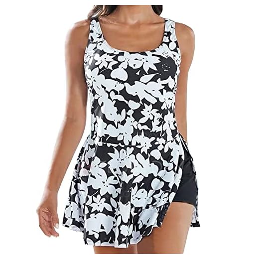 riou Tankini Bikinis Mujer 2023 Talla Grande Dos Piezas Cintura Alta Bañador Tirantes Ajustables Tops Traje De Baño Ropa de Playa Mujeres Retro Verano 2 Piezas Fiesta M-XXXXL