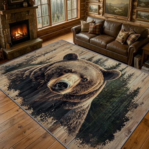 Tapete decorativo Wildlife 3x4 patas oso miniatura 2