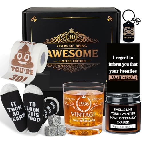 30th Birthday Gifts for Men, 10 Pcs Cool Birthday Gifts