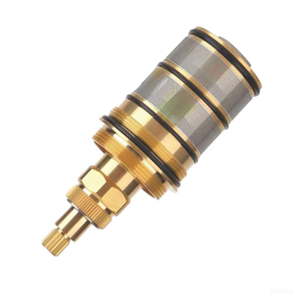 Cartouche thermostatique en laiton, cartouche de douche de rechange en laiton, 20-48 ℃ pour mitigeur de bain, cartouche de barre de valve de douche, bobine de contrôle de température constante