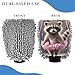 Raccoon Princess Ballerina Wash Mitt Car Washing Absorbent Microfiber Chenille Mitts Car Cleaning Tools Scrub Pad Scratch Free Soft, Medium x 2 Pack
