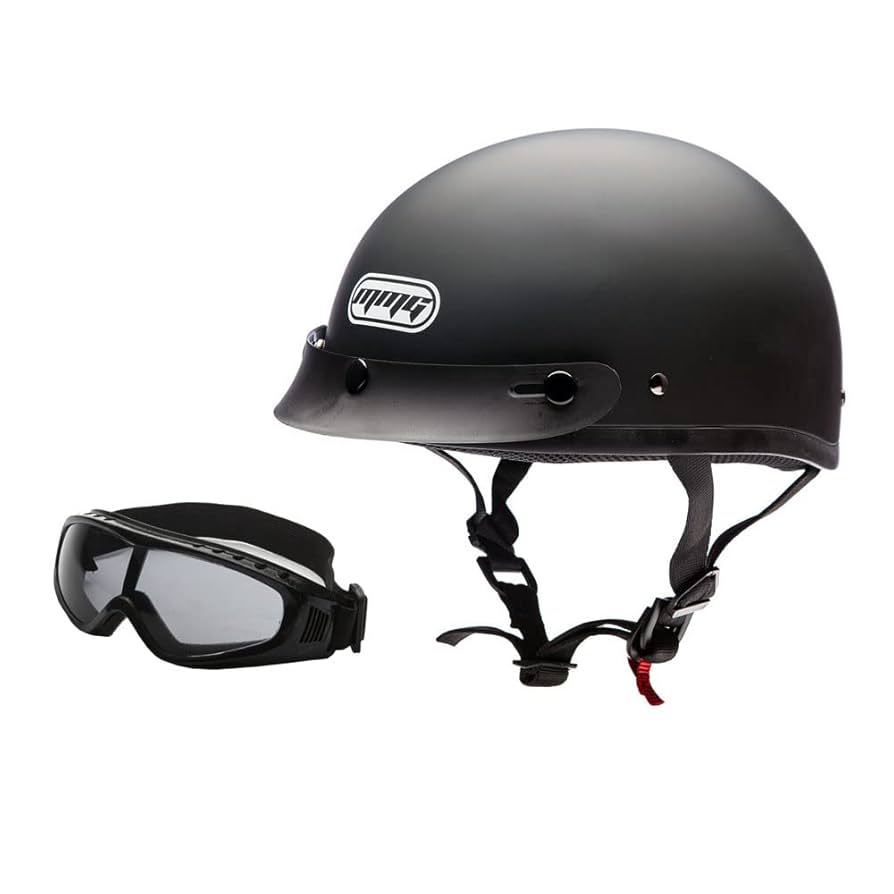 Amazon.com: MMG Half Open Face Helmet Motorcycle Cruiser