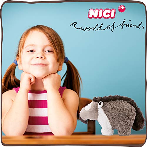 NICI Kuscheltier Anita stehend, Ameisenbär Plüschtier für Mädchen, Jungen & Babys, Flauschiges Stofftier zum Spielen, Sammeln & Kuscheln, Süßes Schmusetier ab 12 Monaten I 45248, grau/braun, 40 cm