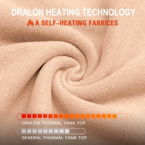Image of Thermal Underwear Tank Top Fleece Shirt Cami Sleeveless Thermal Top Warm Undershirt Base Layer Women Cold Weather