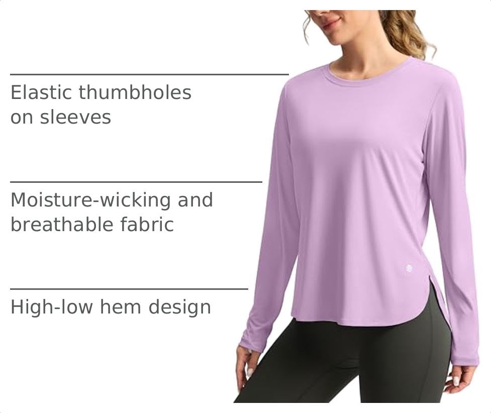 Image of G Gradual Women's Sun Shirts UPF 50+ Long Sleeve Workout Hiking Tops