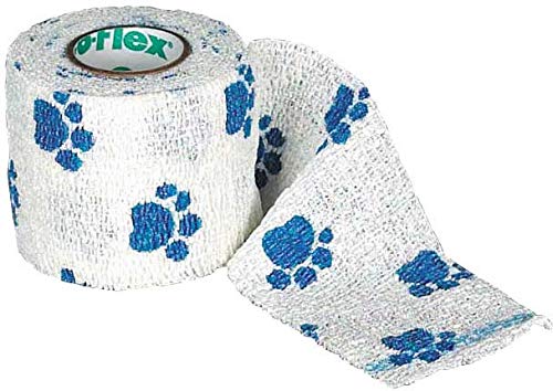 Pet Flex Stretch Bandage - Paw Print 2-Pack