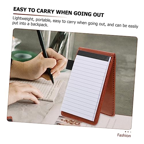 Carnet journalier en cuir SHINEOFI avec papier premium de notes - 6