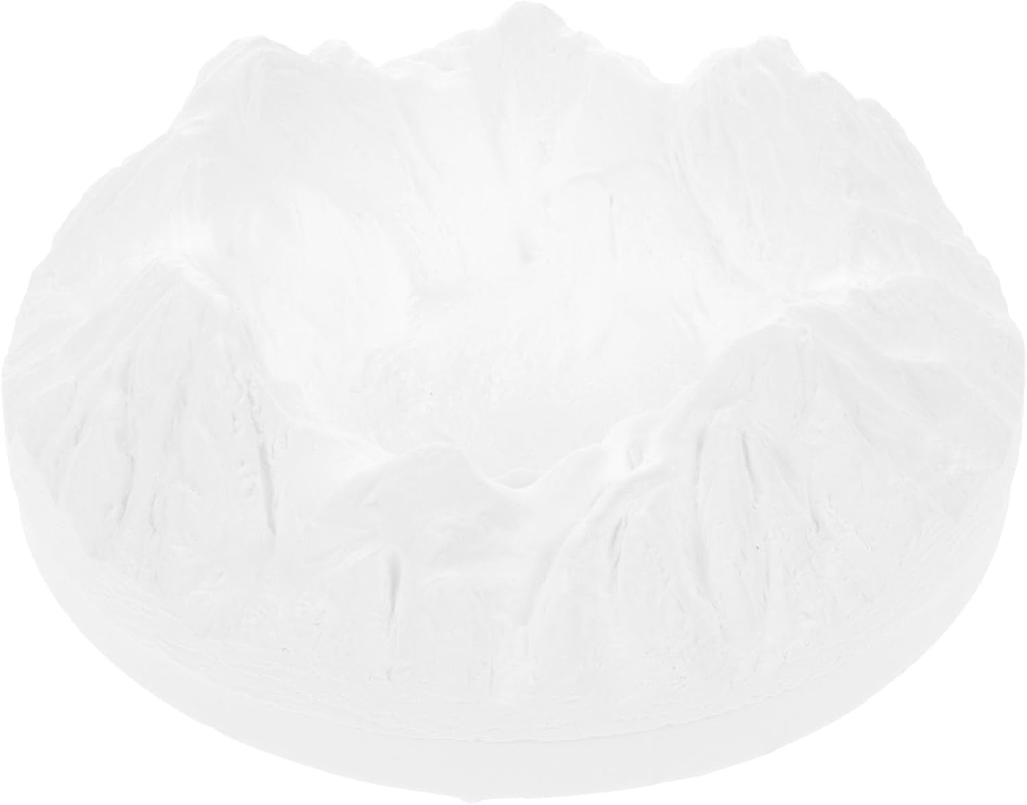 LOGOFUN Artificial Snow Mountain Statue Simulation Gypsum Figurine Fake White Snow Mountain Model for Jewelry Holder Background Photography Props
