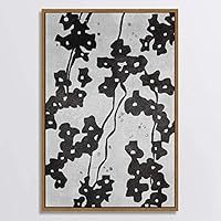 SIGNWIN Canvas Wall Art Black and White Flowers Canvas Prints Home Artwork Decoration for Living Room,Bedroom - 16