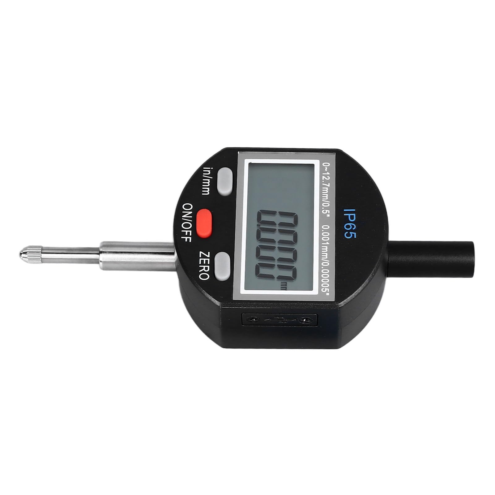 Indicador Digital Gasible Electrónico de Diario Herramienta de Medición de Alta Precisión IP65 Impermeable 0‑12.7 Mm Rango de 0.001 Mm Resolución