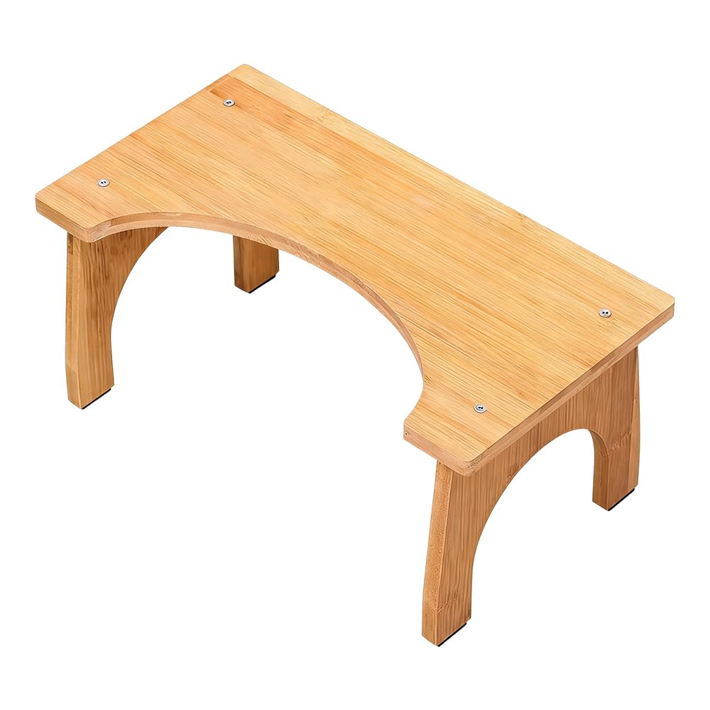 NAVESO Toilettenhocker Erwachsene Kinder Holz, Squatty Potty, Kackhocker, Rutschfester Klohocker, Hocker Toilette Holz für Erwachsene Kinder Bekämpft Verstopfung Blähungen, Hohe Tragfähigkeit