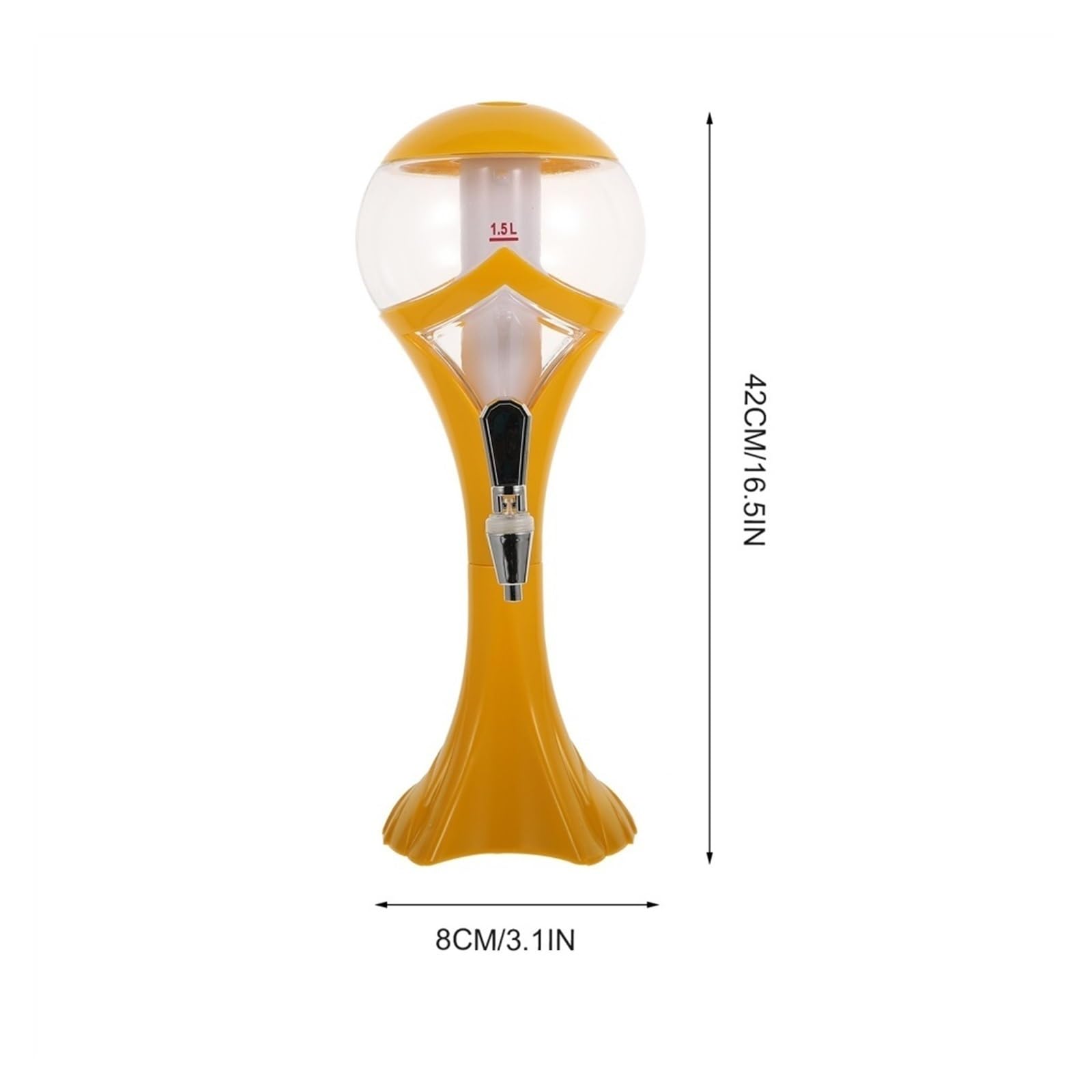 Torre Della Birra Creativo Colonna di Vino Commerciale 1.5L Beer Cannon Bubble Barrel Distributore di Succo di Torre Barile di Olio Distributore di Vino di Birra Distributore di Bevande Party Tower