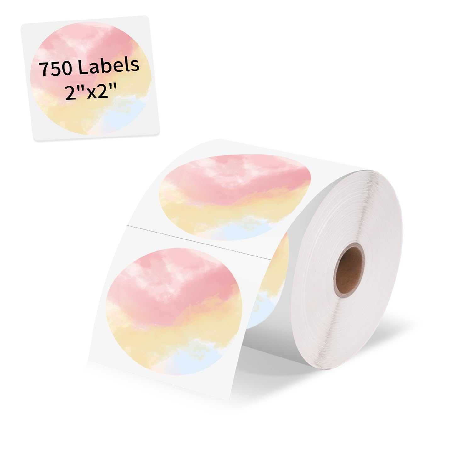 Amazon.com : Bekhuz 2 inch Round Thermal Label Stickers, Custom Circle ...