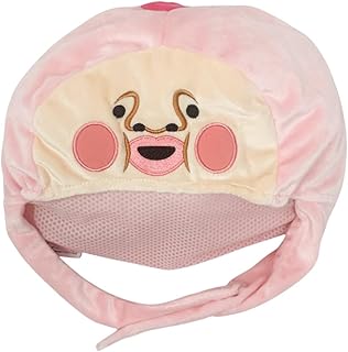 [キャラクター] こびとづかん なりきり帽子 ハロウィン 公式 グッズ H約20cm×W約26cm (カクレモモジリ（ピンク）)