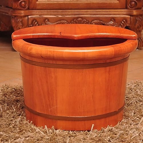 Balde de madera para baño de pies, estilo roble miniatura 2