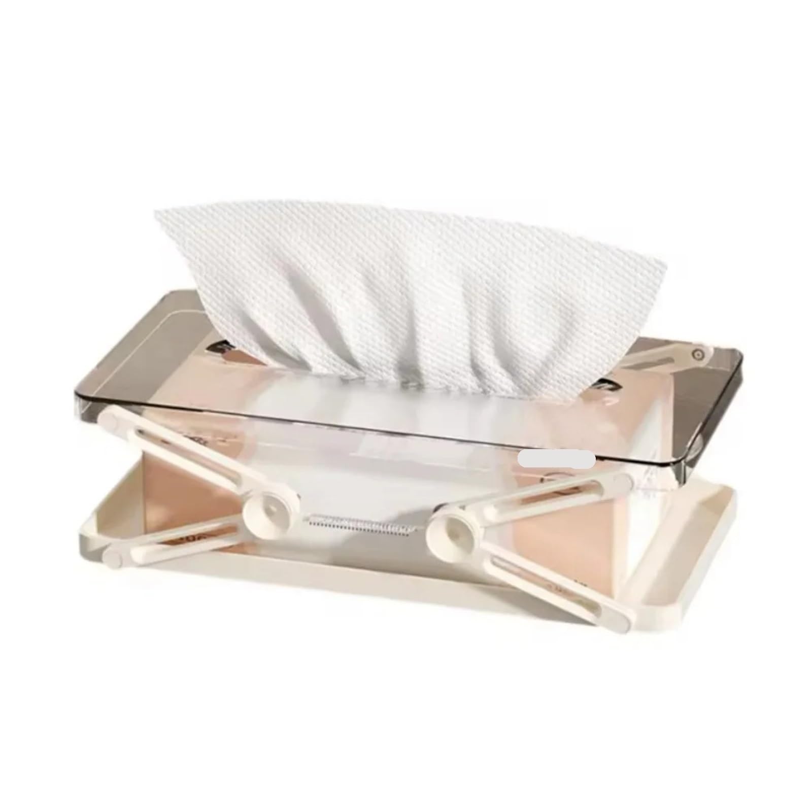 Ropicean 2pcs Telescopic Tissue Box Set - Stylish and Functional Desktop Organizer for Home and Office