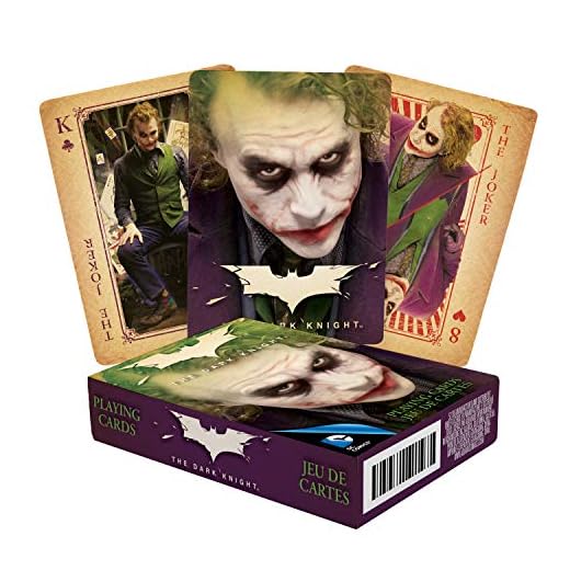 DC Comics The Joker Heath Ledger Playing Cards by Aquarius