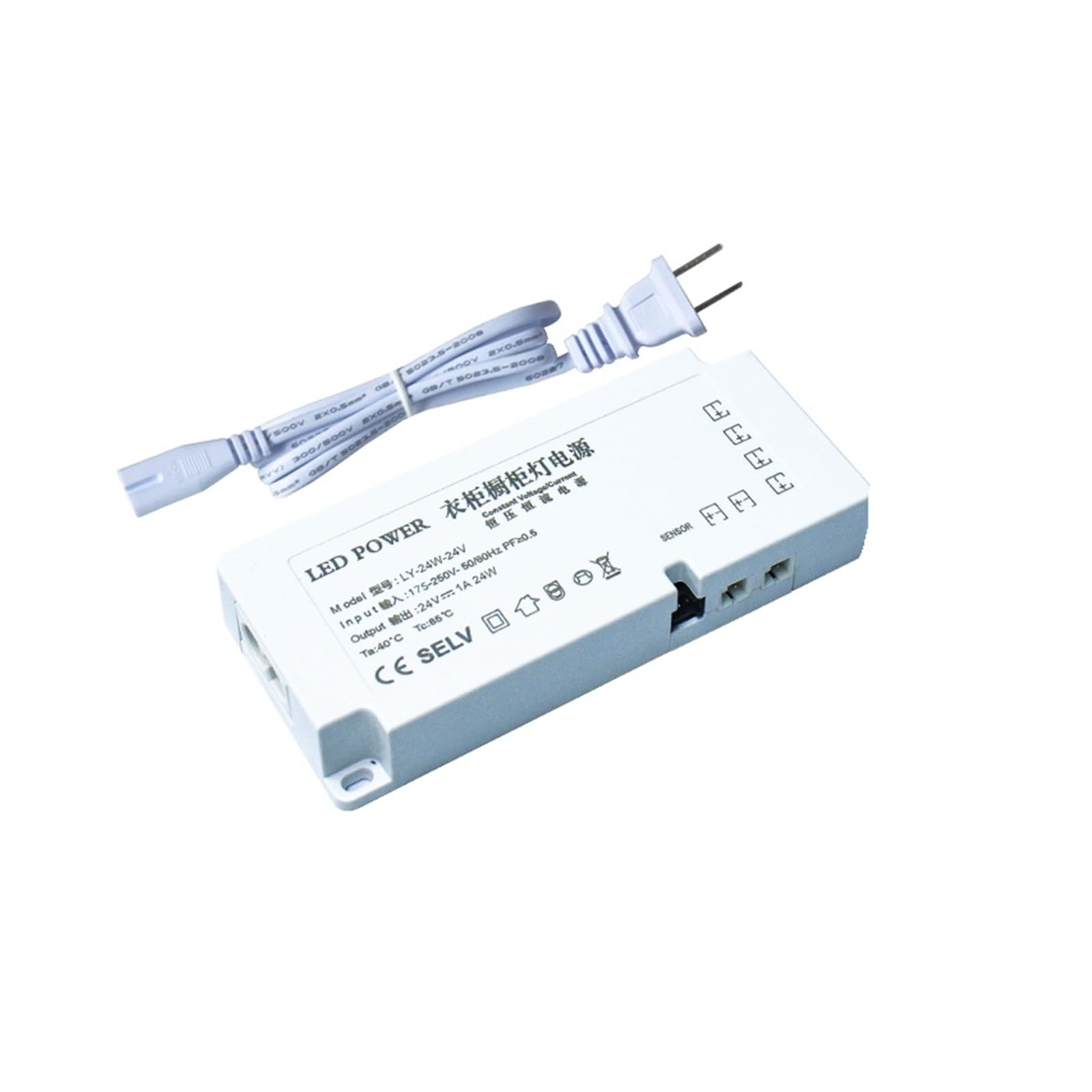 Alimentatore per illuminazione mobili | Uscita: 24V/12V; Caratteristiche: Ultra-sottile/Controllo a sensore(24v 24w)