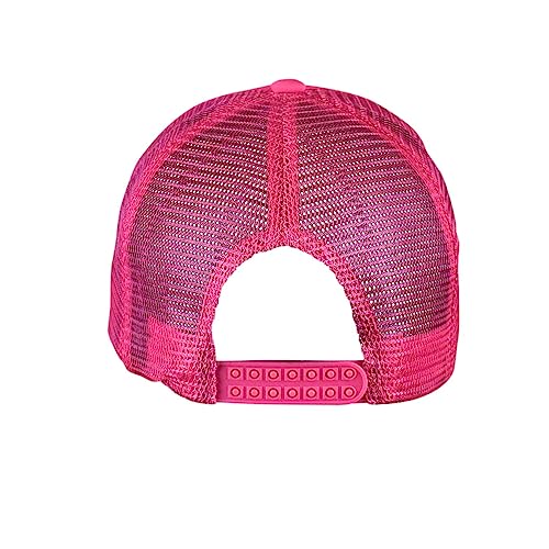 Image of NYFASHION101 Plain Mesh Trucker Hat - Breathable 6-Panel Daily Snapback Cap, Customizable Ideal for DIY Embroidery & Patches