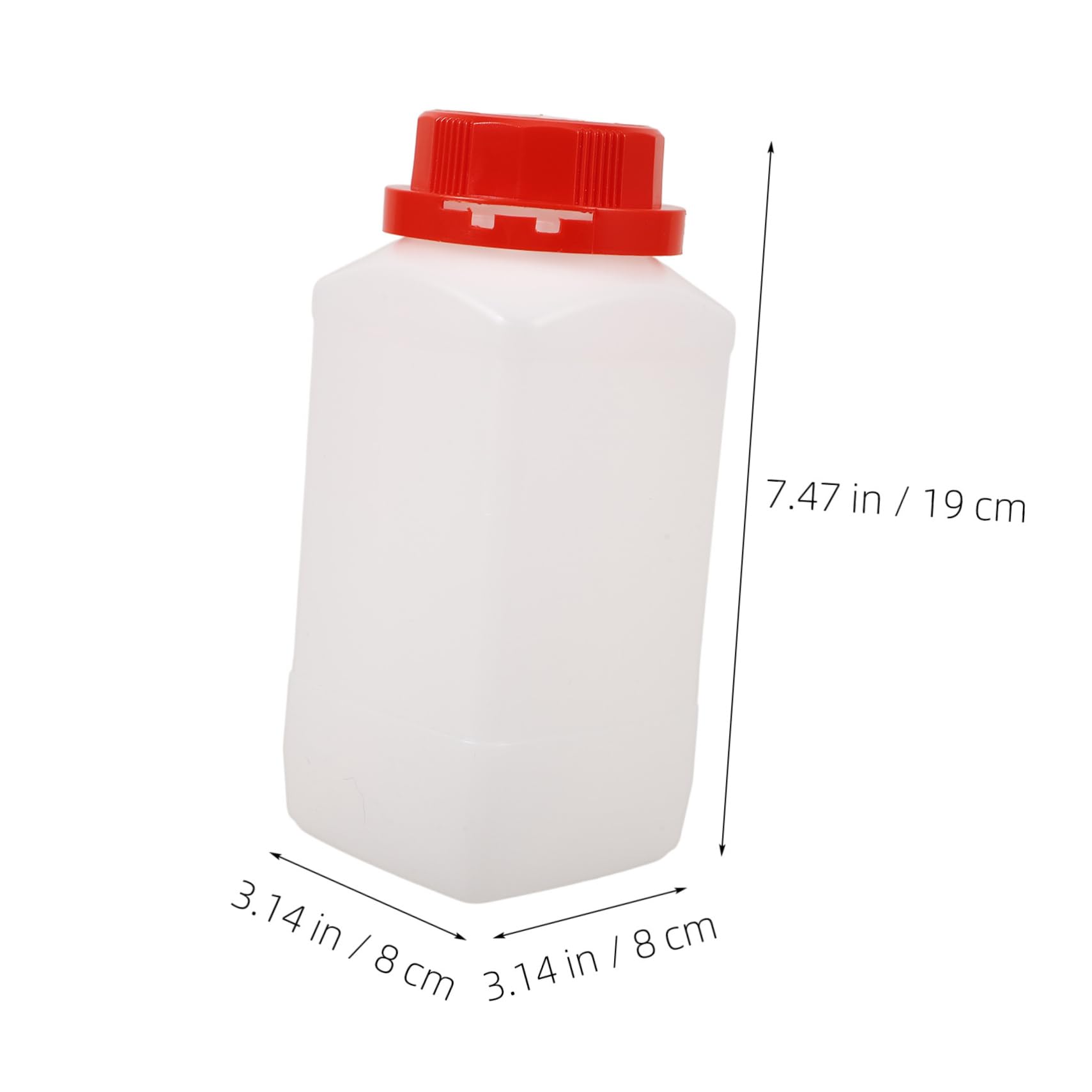 ERINGOGO 1000ml Lab Plastic Reagent Bottle 2 Empty Medicine Bottles Secure Caps