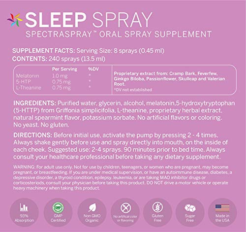 Melatonin Sleep Support Spray - 30 Day Supply