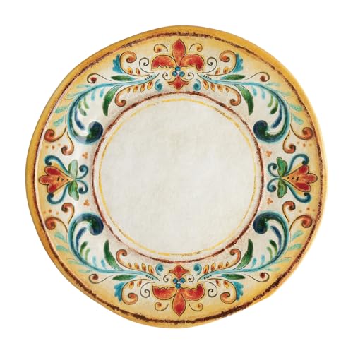 UPware-Melamine-Dinner-Plate-Set-of-6-BPA-Free-Dishwasher-Safe-Round-Plates-Dinner-Dishes-for-Main-course-Pasta-and-Salad-11-Inch-Dinner-Plates-Tuscany UPware Melamine Dinner Plate Set of 6 BPA Free Dishwasher Safe Round Plates Dinner Dishes for Main course Pasta and Salad 11 Inch Dinner Plates Tuscany